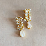Dova Pearl Drop Earrings - Ahseya & Co