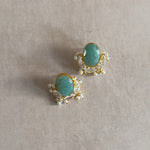 Classic Jade Stud Earrings - Ahseya & Co.