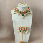 Leona Jade Crystal Necklace Set - Ahseya & Co