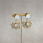 Eska White Drop Earrings - Ahseya & Co