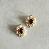 Kairen Ruby Stud Earrings