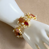 Avaya Peach Rose Bracelet