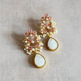 Kenzie White Crystal Drop Earrings