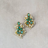 Ariana Marine Stud Earrings - Ahseya & Co