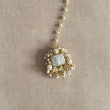 Hena Pearl Crystal Necklace Set