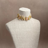 Safa Rose Pink Kundan Choker Set