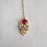 Eve Lilac Pink Crystal Necklace Set - Ahseya & Co