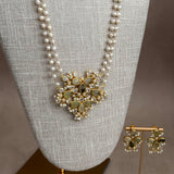 Liyana Olive Mint Pearl Mala Set