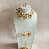 Giselle Pink Olive Choker Set - Ahseya & Co