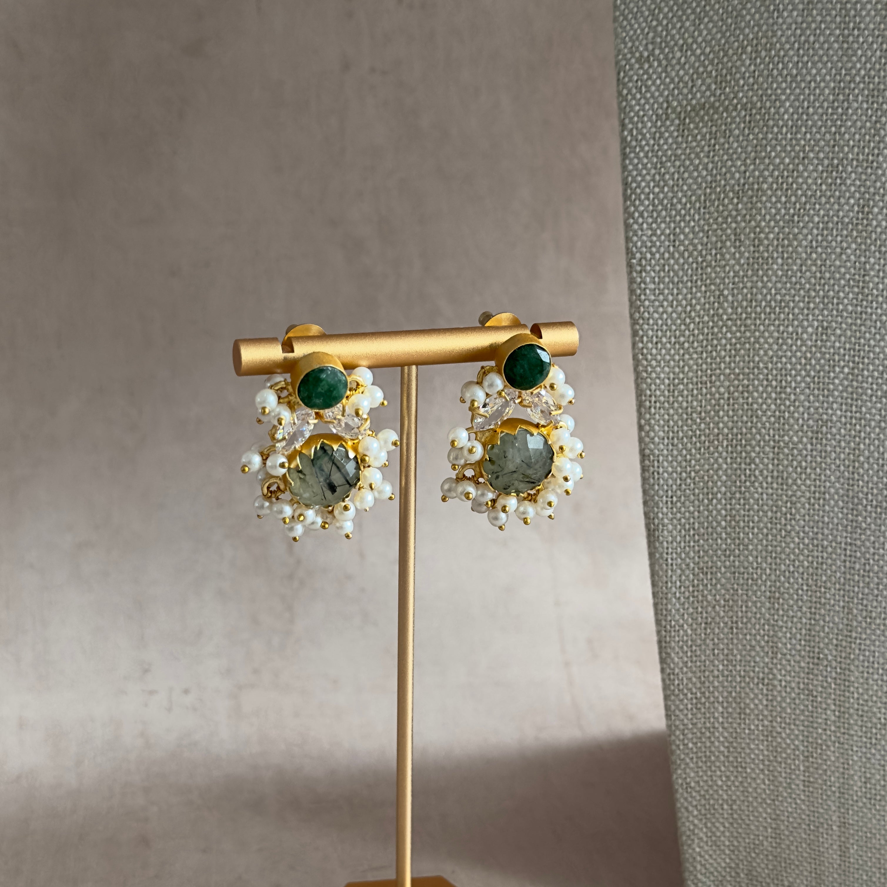 Dilnaz Green Necklace Set - Ahseya & Co