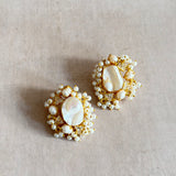 Zuri Pearl Stud Earrings - Ahseya & Co