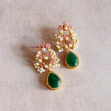 Kenzie Green Crystal Drop Earrings