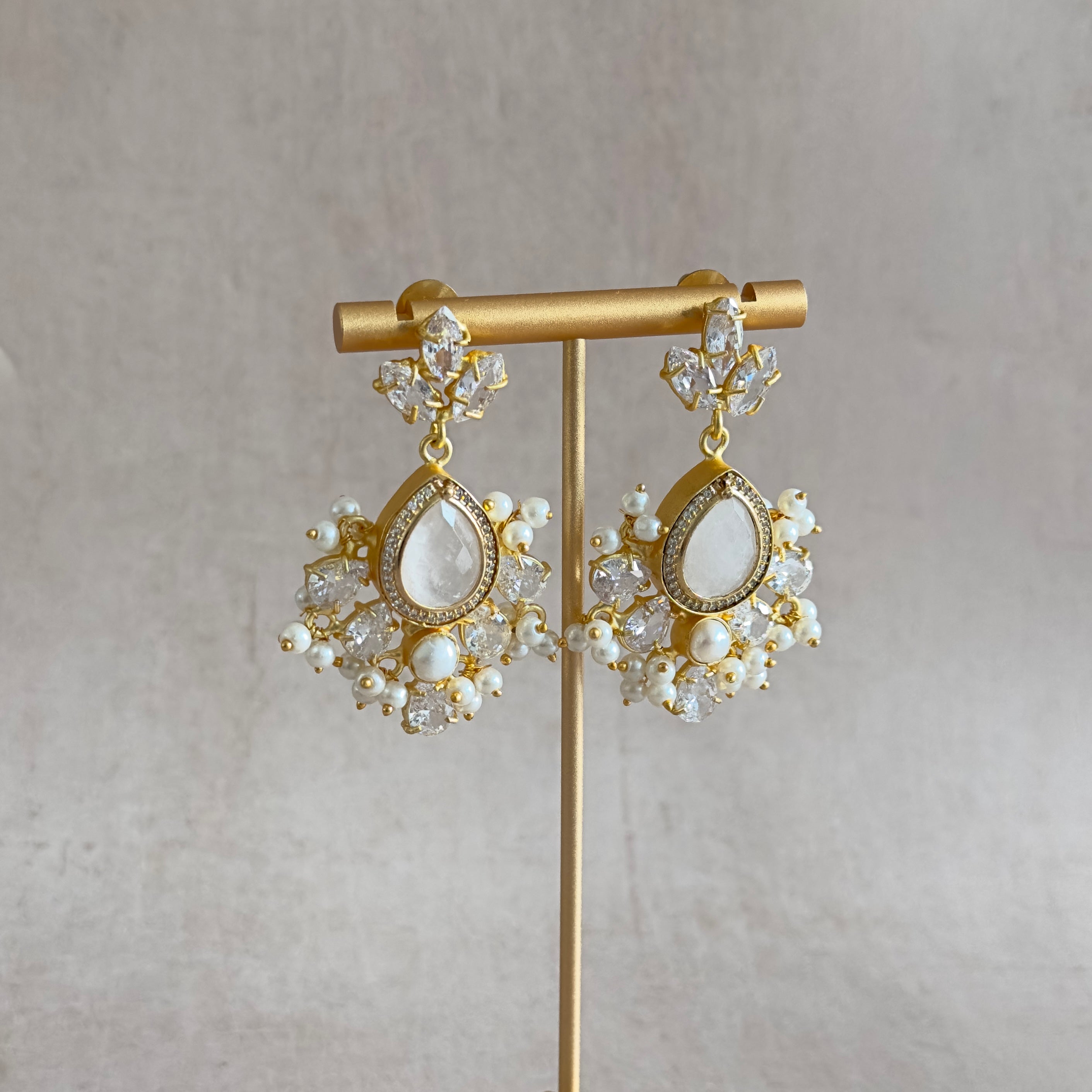 Alice Crystal Drop Earrings - Ahseya & Co