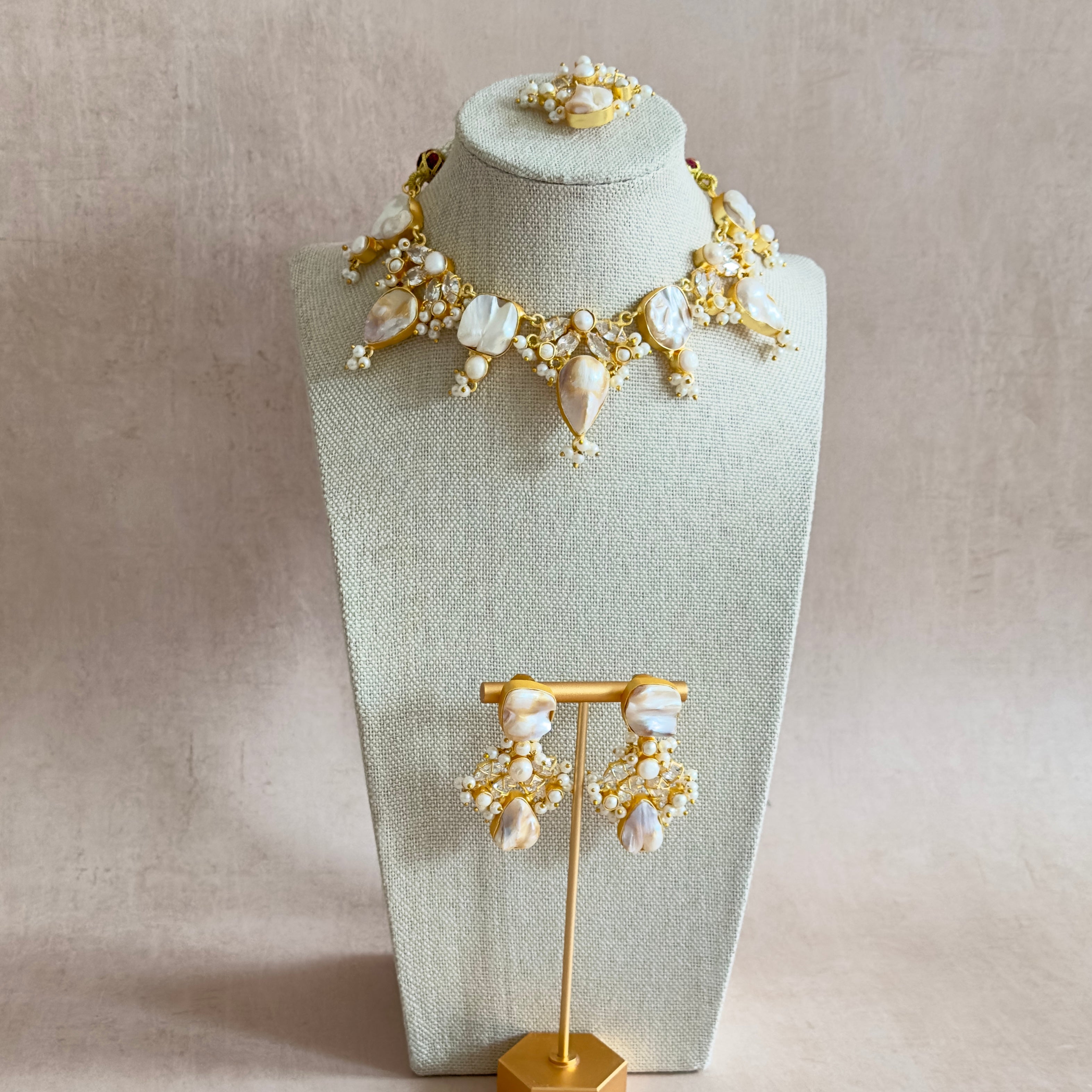 Joelle Pearl Necklace Set - Ahseya & Co
