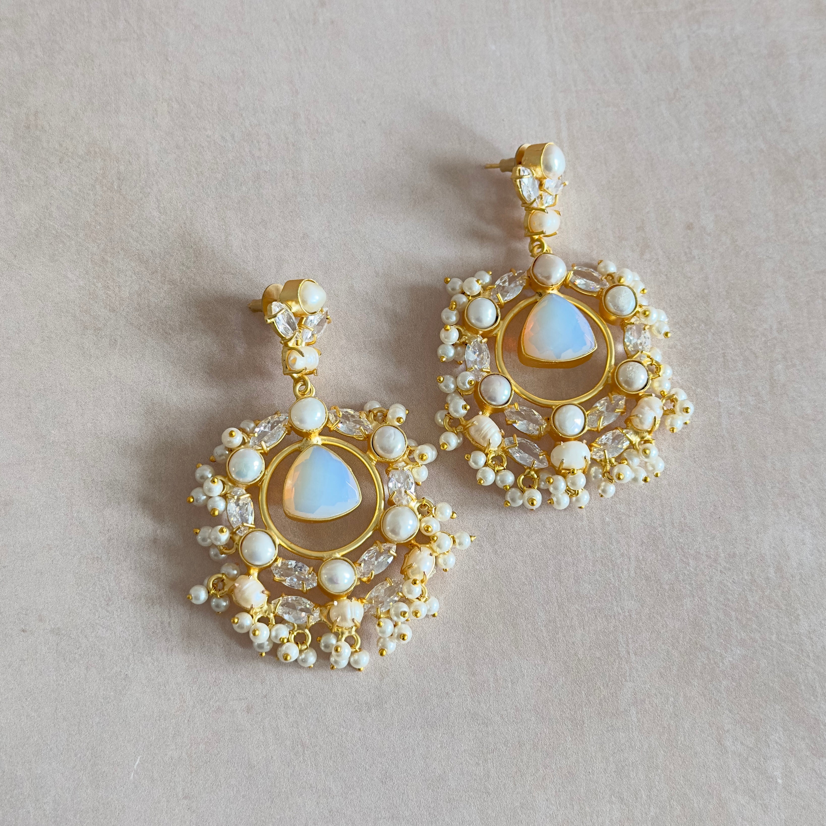 Rayhana Pearl Drop Earrings - Ahseya & Co