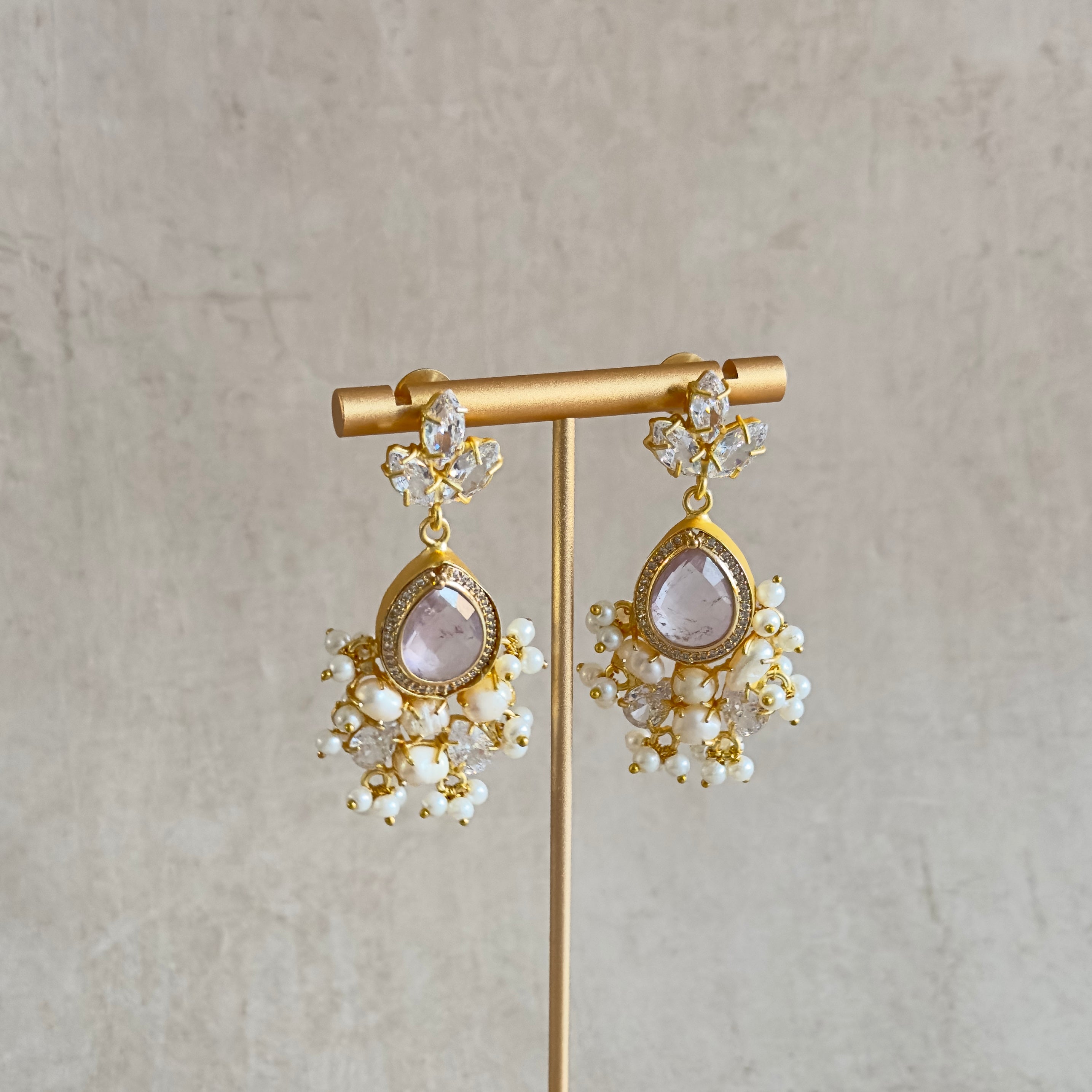 Aspen Crystal Drop Earrings - Ahseya & Co