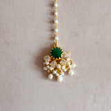 Maliha Green Pearl Choker Set