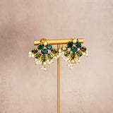 Rahma Green Stud Earrings