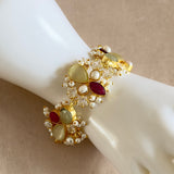 Avaya Olive Pearl Bracelet