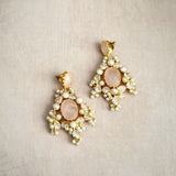 Lumi Rose Crystal Drop Earrings