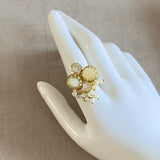 Amara Grey Crystal Ring