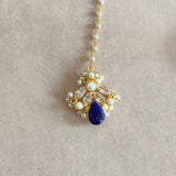Joelle Navy Crystal Necklace Set