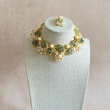Carmen Olive Pearl Necklace Set - Ahseya & Co