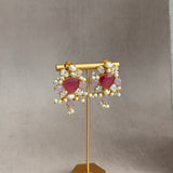 Qamara Pink Crystal Choker Set - Ahseya & Co