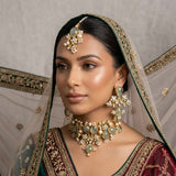Sorrento Olive Kundan Choker Set