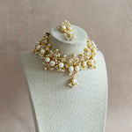 Ranya Pearl Crystal Pearl Necklace Set - Ahseya & Co