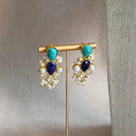 Mireya Blue Crystal Choker Set - Ahseya & Co