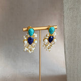 Mireya Blue Crystal Choker Set - Ahseya & Co