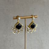 Black Pearl Drop Earrings