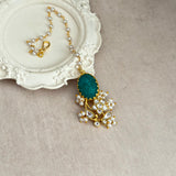 Safa Green Kundan Choker Set