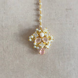 Shyla Pink Crystal choker Set