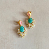 Amna Pink Drop Earrings