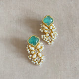 Imaan Mint Stud Earrings - Ahseya & Co