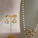 Clara Grey Pearl Mala Set - Ahseya & Co