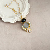 Areej Black Grey Necklace Set
