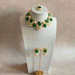 Carmen Green Pearl Necklace Set - Ahseya & Co