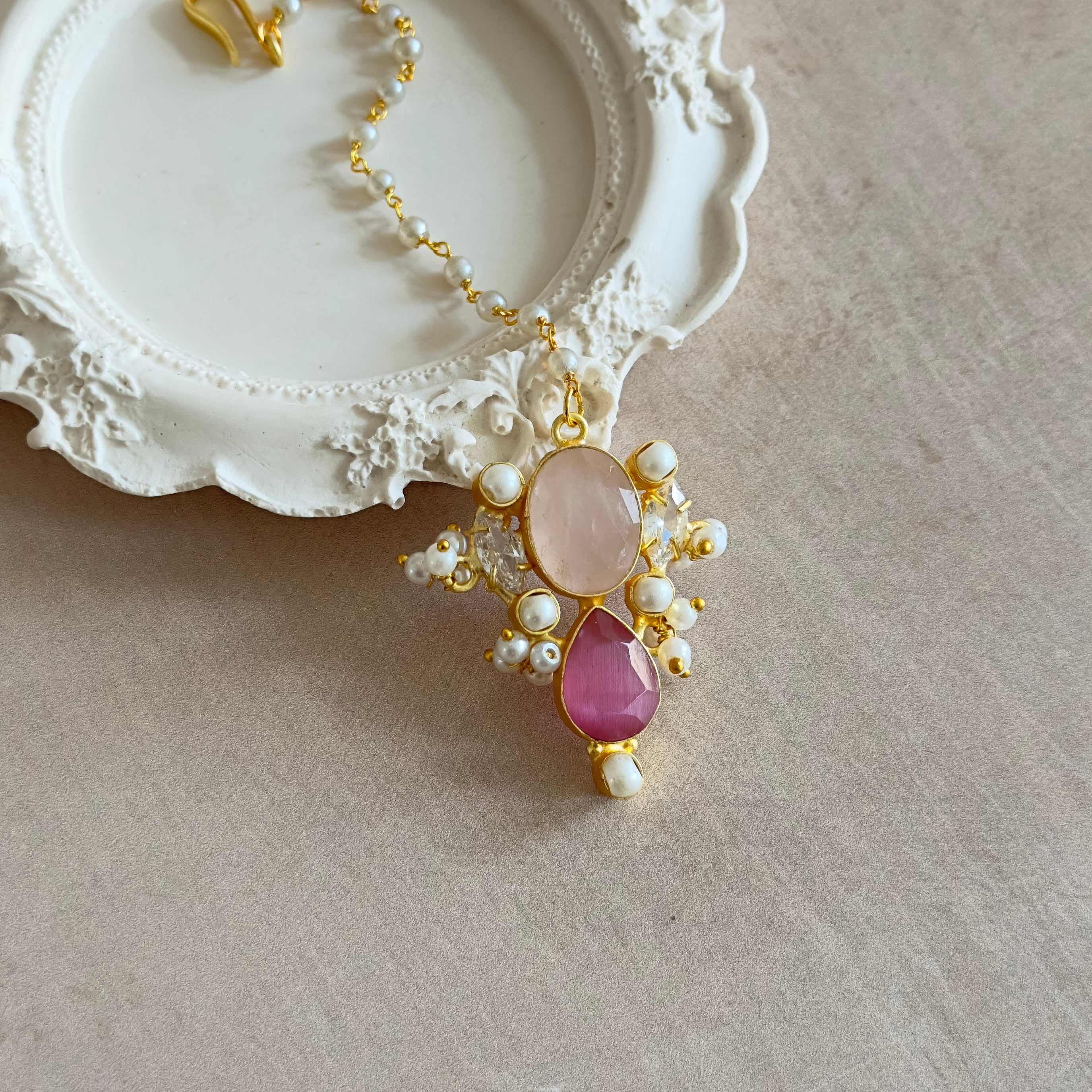 Pink Crystal Tikka - Ahseya & Co