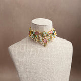 Verona Pink Jade Choker Set