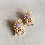 Noor Lilac Pink Stud Earrings - Ahseya & Co