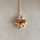Avaya Pink Peach Necklace Set