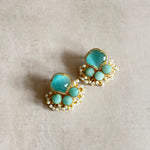 Yevette Jade Stud Earrings - Ahseya & Co