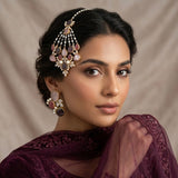Areej Pink Purple Jhumar