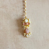 Aymara Peach Pearl Necklace Set