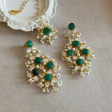 Florence Green Crystal Tikka Set