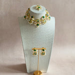 Dilnaz Green Necklace Set - Ahseya & Co