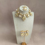 Valencia Pearl Crystal Necklace Set - Ahseya & Co